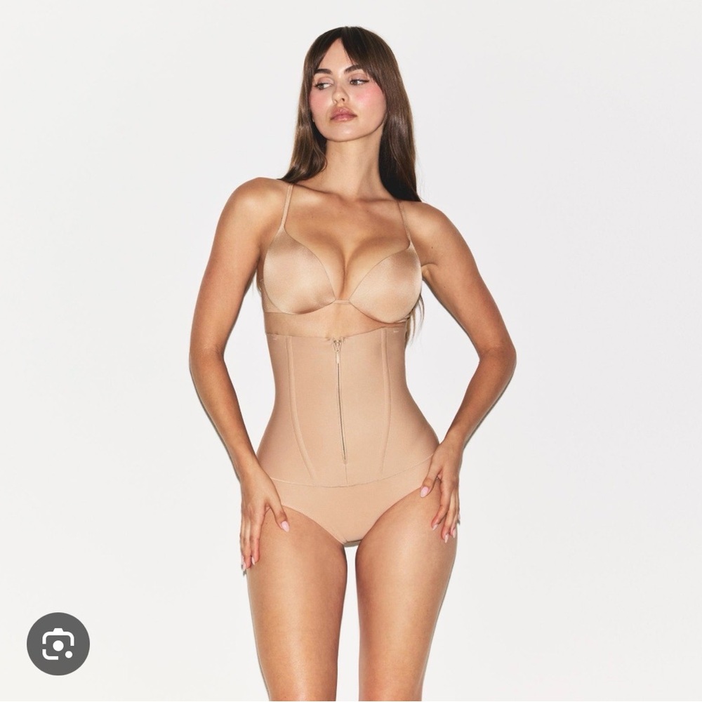 SKIMS Body Core Sculpt Waist Cincher Butt Lifting Brief in Clay